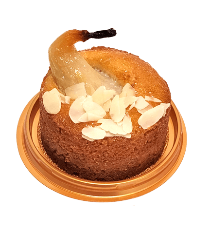 Пирог с грушей и миндальным кремом