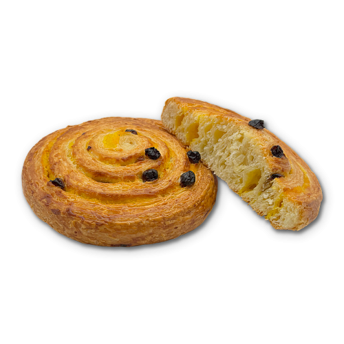 Улитка с кремом и изюмом