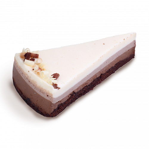 Порционный муссовый торт «Три шоколада» 