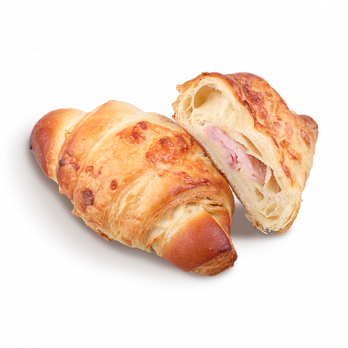 Круассан с ветчиной и сыром (на масле) Круассан с ветчиной и сыром (на масле)