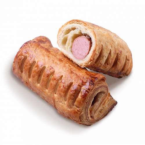 Слойка с сосиской Слойка с сосиской
