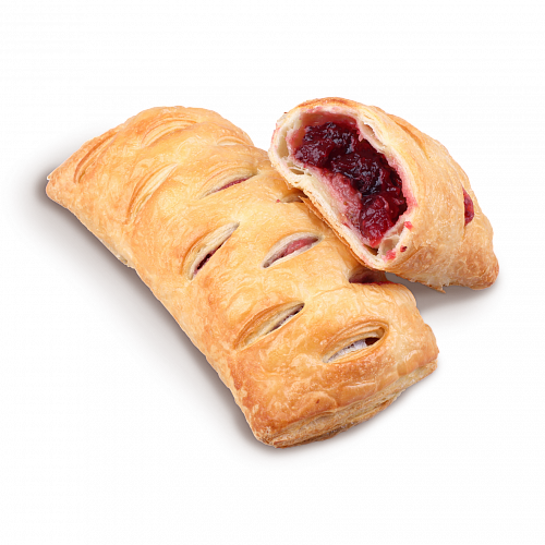 Слойка с клубникой Слойка с клубникой